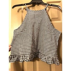 Black & white tank top